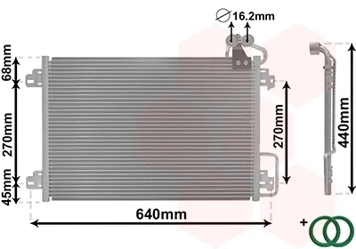 Radiador de aparelho de ar condicionado Renault Scenic 1 JA0, JA1, FA0