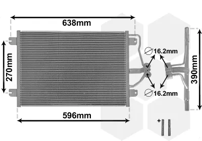 Radiador de aparelho de ar condicionado Renault Megane JA0, JA1