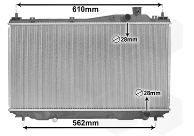 Radiador de esfriamento de motor 25002113 VAN Wezel