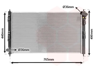 Radiador de esfriamento de motor 32002201 VAN Wezel