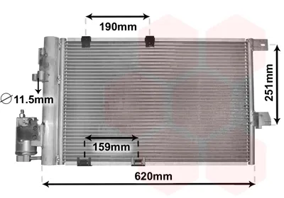 Radiador de aparelho de ar condicionado Opel Astra 51, 52, F35, M35