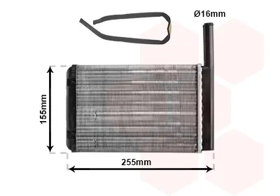 Radiador de forno (de aquecedor) 18006134 VAN Wezel