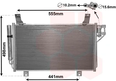 Radiador de aparelho de ar condicionado Mazda CX-5 1 KE, GH