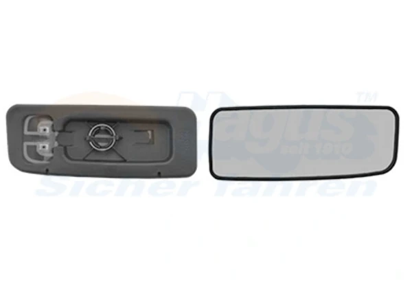 3083834 VAN Wezel elemento espelhado do espelho de retrovisão direito