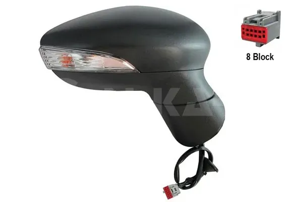  Espelho de retrovisão direito Ford Fiesta Mk6 hatchback (CB1) (2008 - 2016) Mk6