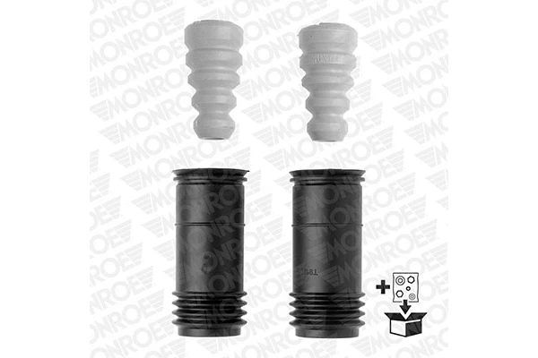 Pára-choque (grade de proteção) de amortecedor traseiro + bota de proteção para Mitsubishi Space Star (DG0)