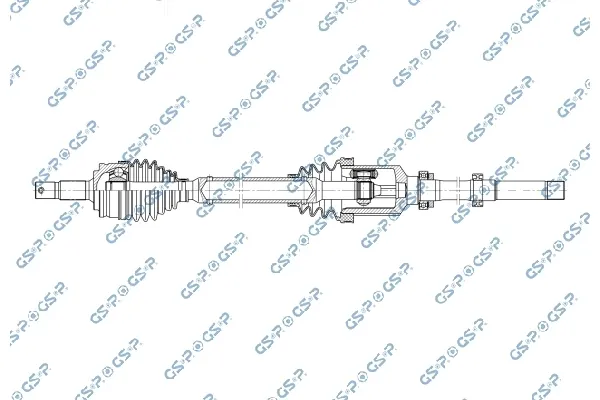 Semieixo (acionador) dianteiro direito 1666449580 Peugeot/Citroen