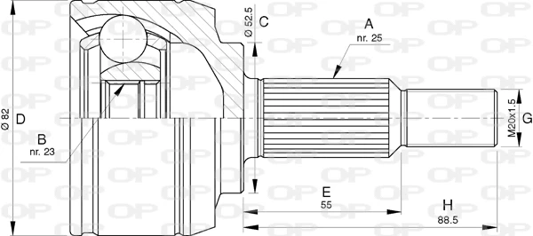 CVJ576510 Open Parts