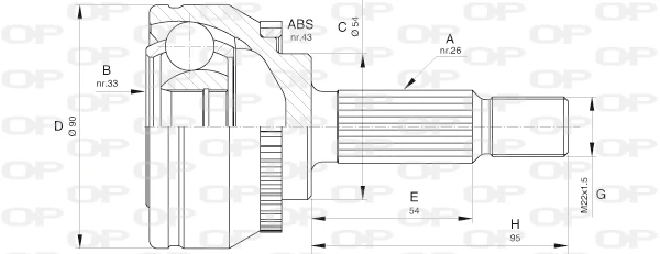 CVJ560010 Open Parts