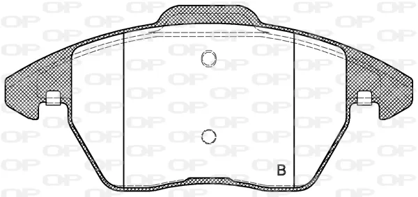 Sapatas do freio dianteiras de disco Volkswagen Golf 6 5K1