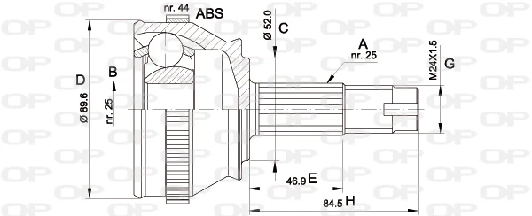 CVJ509210 Open Parts