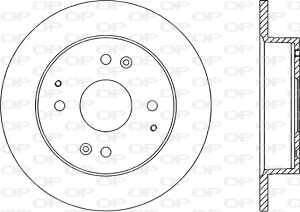 BDA1214.10 Open Parts disco do freio traseiro