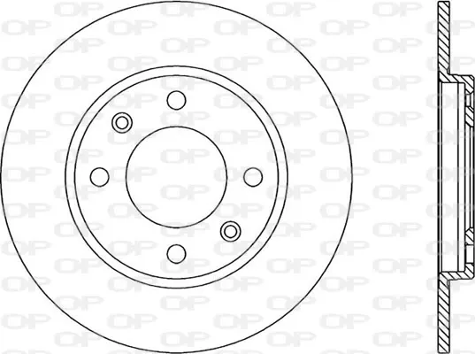 Disco do freio traseiro BDA111510 Open Parts