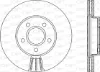 Disco do freio dianteiro Mazda 3 BK