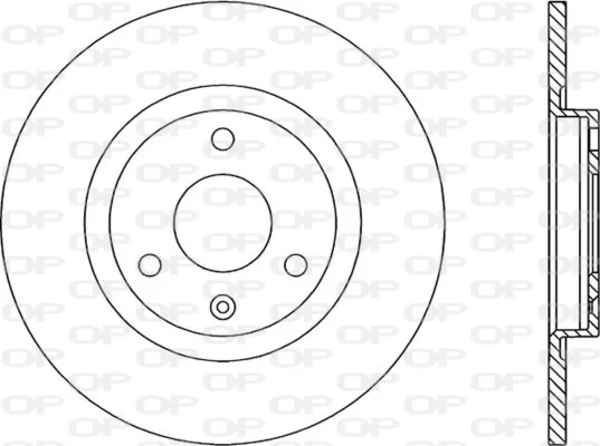 Disco do freio dianteiro BDR110810 Open Parts