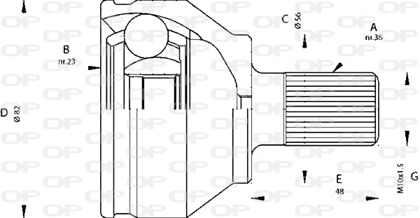 CVJ566910 Open Parts