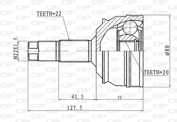 CVJ501110 Open Parts