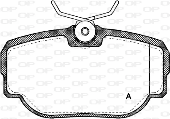 Sapatas do freio traseiras de disco BPA057700 Open Parts