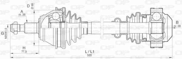 DRS640900 Open Parts