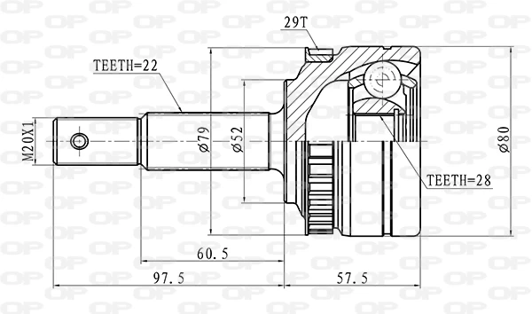 CVJ511410 Open Parts
