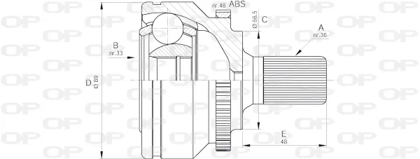 CVJ559010 Open Parts