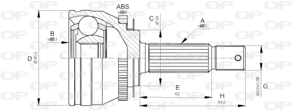 CVJ567410 Open Parts