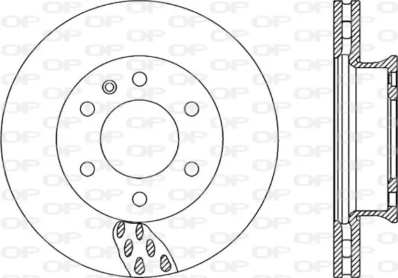 Disco do freio dianteiro BDA232420 Open Parts