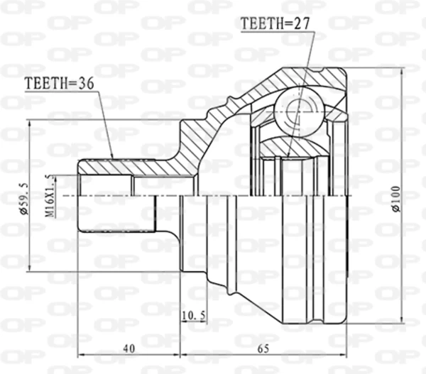 CVJ569910 Open Parts