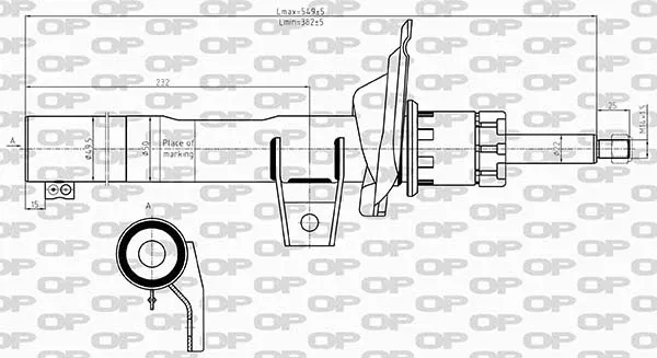 Amortecedor dianteiro Seat Leon 4 KL1, KLG