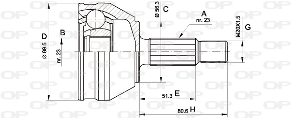 CVJ508110 Open Parts