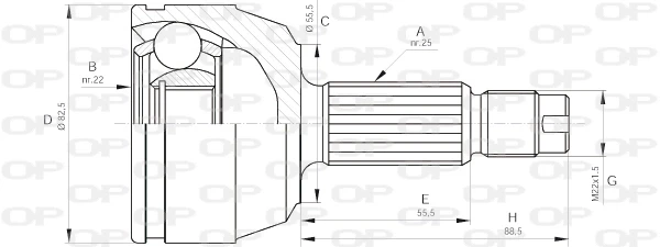 CVJ512310 Open Parts