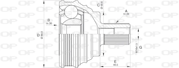 CVJ553510 Open Parts