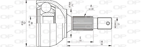 CVJ569510 Open Parts