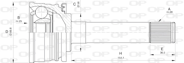 CVJ556010 Open Parts