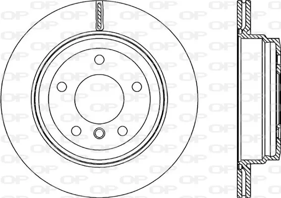 Disco do freio traseiro BDA227820 Open Parts