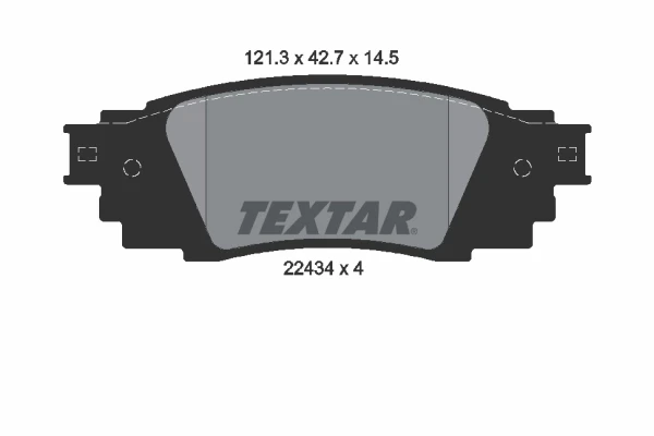 2243401 Textar sapatas do freio traseiras de disco