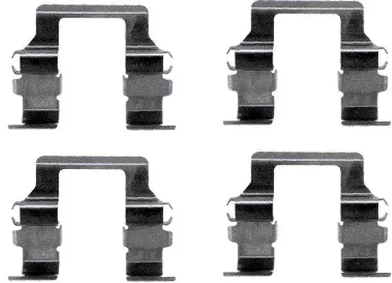 Kit de molas de fixação de sapatas de disco traseiras 82031400 Textar