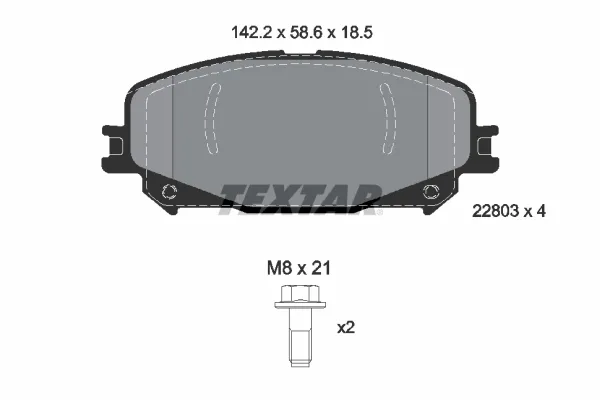Sapatas do freio dianteiras de disco Renault Scenic R9