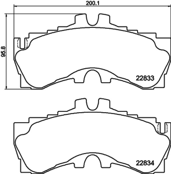 Sapatas do freio dianteiras de disco para Lexus LS (F5)