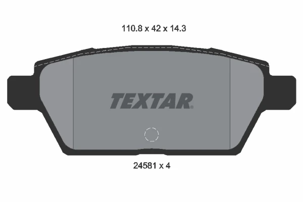 2458102 Textar sapatas do freio traseiras de disco