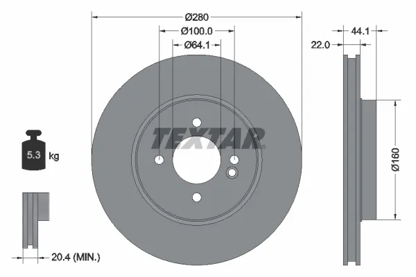 Disco do freio dianteiro MINI Cooper R56