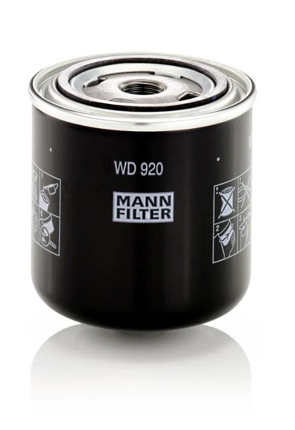 Filtro do sistema hidráulico WD920 Mann-Filter