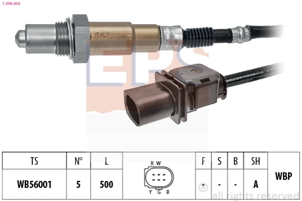 Sonda lambda, sensor de oxigênio para Alfa Romeo 159 (939)