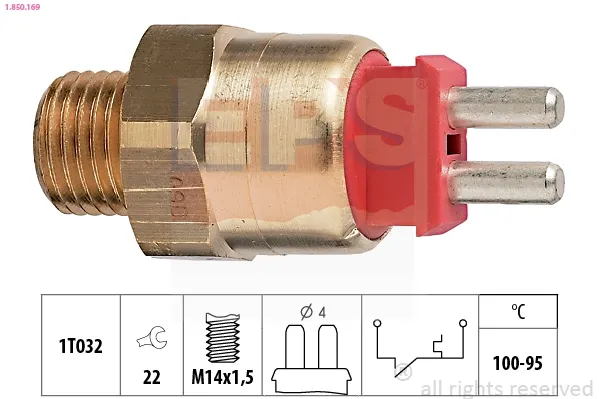 Sensor de temperatura do fluido de esfriamento (de ativação de ventilador do radiador) Mercedes ML/GLE SUV (W163) (1998 - 2005) preço, a partir de