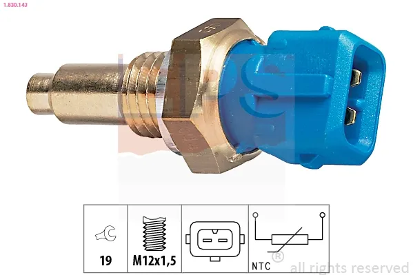 Sensor de temperatura do fluido de esfriamento Fiat Ducato II сaixa (230L) (1994 - 2002) preço, a partir de