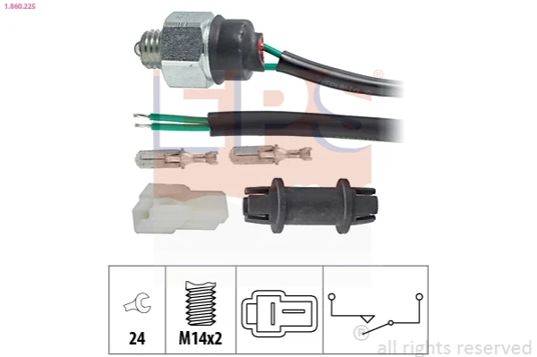 Sensor de ativação das luzes de marcha à ré para Mazda 626 (GD)