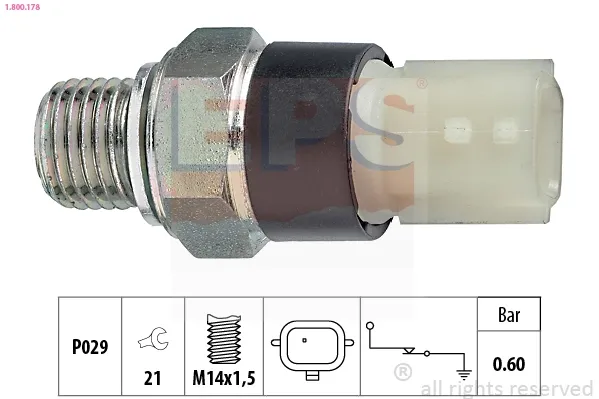Sensor de pressão de óleo 1800178 EPS