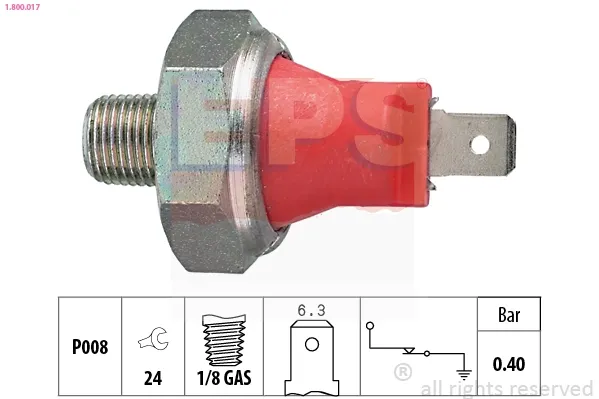 Sensor de pressão de óleo 1800017 EPS
