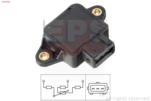 Sensor de posição da válvula de borboleta (potenciômetro) para Toyota Corolla  E11