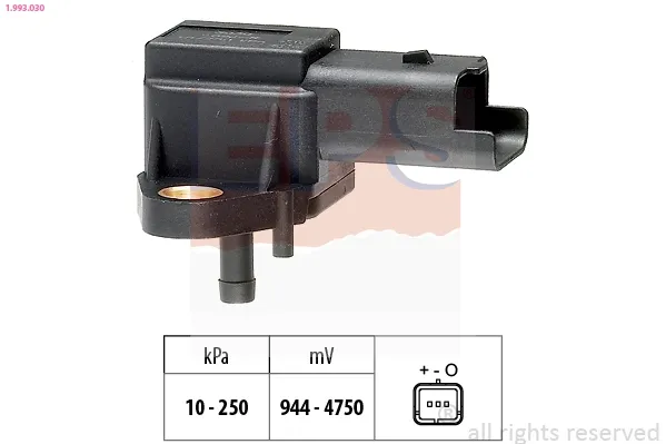 Sensor de pressão no coletor de admissão, MAP 1993030 EPS
